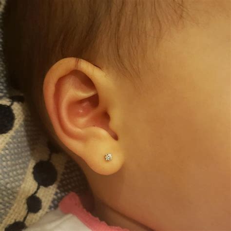 earrings for a baby girl.